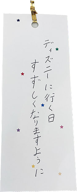ミッキー、ミニーにもお願いしよう！